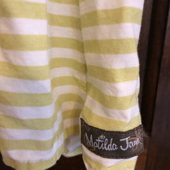 Beautiful soft Matilda Jane Womens tunic size medium ivory layered look green - Picture 4 of 6